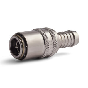 Stannisierte Dyros-Kupplung Serie 90 mit Schlauchanschluß 1/2" mit Ventil