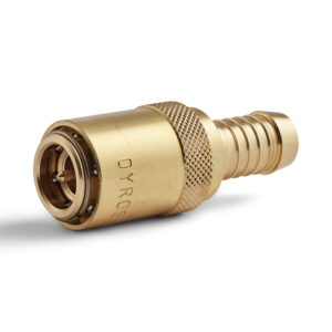 Dyros-Kupplung Serie 40 mit Schlauchanschluß 5/8" mit Ventil