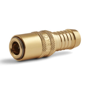 Dyros-Kupplung Serie 6 mit Schlauchanschluß 1/4" mit Ventil