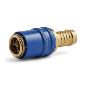 Dyros-Kupplung Serie 90 mit Schlauchanschluß 1/2" mit Ventil mit blauer Hülse