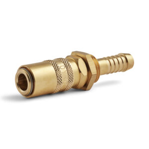 Dyros Serie 6 Kupplung mit 3/8" Schlauchanschluss und BSP 1/4 blau