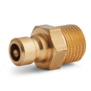 Dyros-Kupplungsnippel Serie 30 mit AG G1/4" mit Ventil