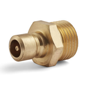 Dyros-Kupplungsnippel Serie 40 mit AG R3/8" mit Ventil