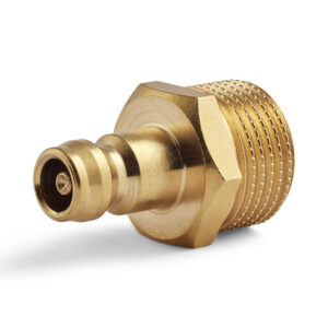 Dyros-Kupplungsnippel Serie 6 mit AG G1/4" mit Ventil