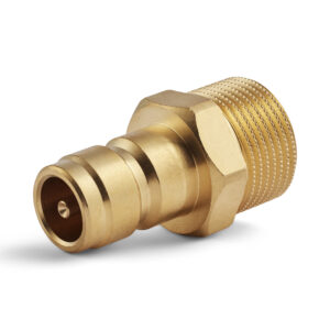 Dyros-Kupplungsnippel Serie 80 mit AG M24x1,5 mit Ventil