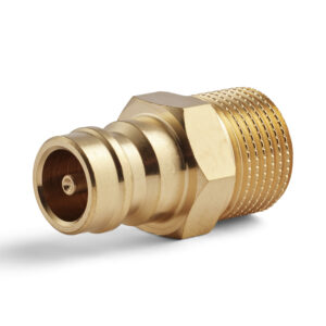 Dyros-Kupplungsnippel Serie 6 mit AG G3/8" mit Ventil