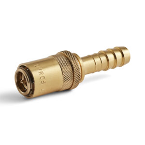 Dyros-Sicherheitskupplung Serie 40 mit 1/2" Schlauchanschluß mit Ventil L=41mm