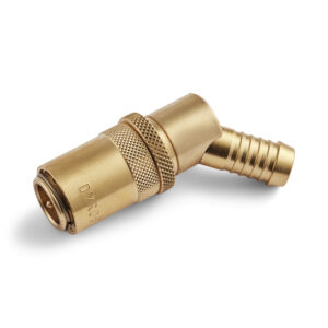 45° Dyros-Sicherheitskupplung Serie 40 mit 1/2" Schlauchanschluß mit Ventil