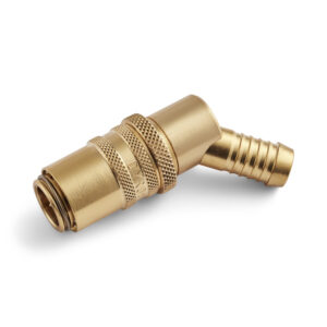 45° Dyros-Sicherheitskupplung Serie 90 mit 1/2" Schlauchanschluß mit Ventil