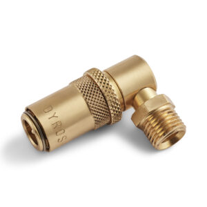 Dyros Serie 30 Sicherheitskupplung mit BSP 1/4"  90°