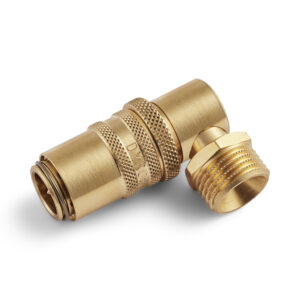 Dyros Serie 90 Sicherheitskupplung mit BSP 1/4" 90°