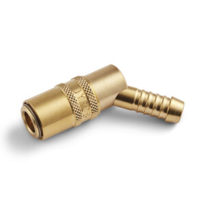45° Dyros-Kupplung Serie 6 mit 1/4" Schlauchanschluß mit Ventil